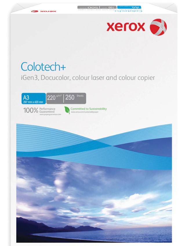 Hartie xerox A3 220 g/mp Colotech+ 250 coli/ pret per top sanito.ro